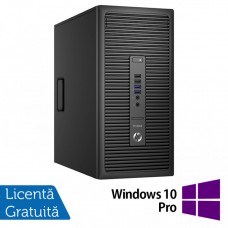 Calculator HP Prodesk 600 G2 Tower, Intel Celeron G3900 2.80GHz, 4GB DDR3, 500GB SATA, DVD-RW + Windows 10 Pro