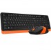 Kit Wireless Tastatura si Mouse A4TECH - FG1010 Orange