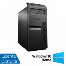 Calculator Refurbished Lenovo ThinkCentre M83 Tower, Intel Core i3-4170 3.70GHz, 4GB DDR3, 500GB SATA, DVD-ROM + Windows 10 Home