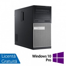 Calculator Refurbished Dell OptiPlex 7010 Tower, Intel Core i3-3220 3.30GHz, 8GB DDR3, Placa Video Geforce GT 710 2GB DDR3 HDMI VGA, 120GB SSD + Windows 10 Pro