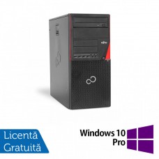 PC Refurbished FUJITSU SIEMENS P720 Tower, Intel Core i3-4130 3.40GHz, 8GB DDR3, 500GB HDD, DVD-RW + Windows 10 Pro