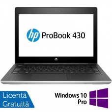Laptop Refurbished HP ProBook 430 G5, Intel Core i5-8250U 1.60-3.40GHz, 8GB DDR4, 240GB SSD, 13.3 Inch Full HD, Webcam + Windows 10 Pro