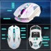 Mouse Nou pentru Gaming, HXSJ T300, 2400dpi, 7 Butoane, RGB, Alb, Wireless Mouse Nou pentru Gaming, HXSJ T300, 2400dpi, 7 Butoane, RGB, Alb, Wireless