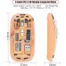 Mouse Nou M233, 1600dpi, 5 Butoane, Indicator Nivel Baterie, Transparent, Roz, Wireless + Bluetooth Mouse Nou M233, 1600dpi, 5 Butoane, Indicator Nivel Baterie, Transparent, Roz, Wireless + Bluetooth