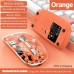 Mouse Nou M233, 1600dpi, 5 Butoane, Indicator Nivel Baterie, Transparent, Portocaliu, Wireless + Bluetooth Mouse Nou M233, 1600dpi, 5 Butoane, Indicator Nivel Baterie, Transparent, Portocaliu, Wireless + Bluetooth