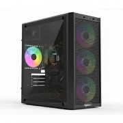 Desktop PC OptimX Prime CyberWolf V1, Intel® Core™ i5-11400 up to 4.4Ghz, 16GB DDR4, 512GB SSD, Placa video Radeon RX 580 8GB GDDR5