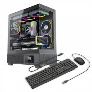 Sistem Desktop PC Gaming OptimX KIAN Reaper cu procesor Intel® Core™ i5 10400F, 16GB DDR4, 480Gb SSD, Nvidia  RTX 5050 8Gb GDDR6 , Cadou kit tastatura si mouse OptimX KM500