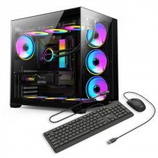 Sistem Desktop PC Gaming OptimX ELITE Predator cu procesor Intel® Core™ i5 10400F, 16GB DDR4, 480Gb SSD, Nvidia RTX 5060 8Gb GDDR7 , Cadou kit tastatura si mouse OptimX KM500